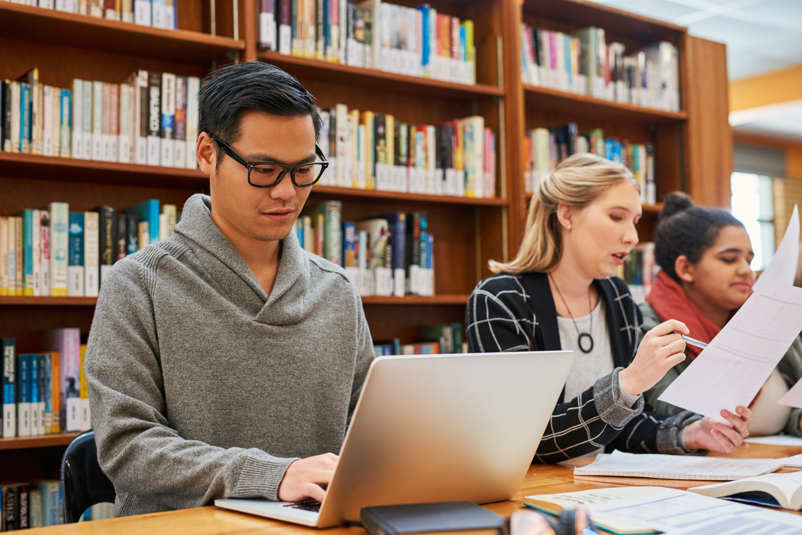 Student researching Canadian universities and preparing a study permit application