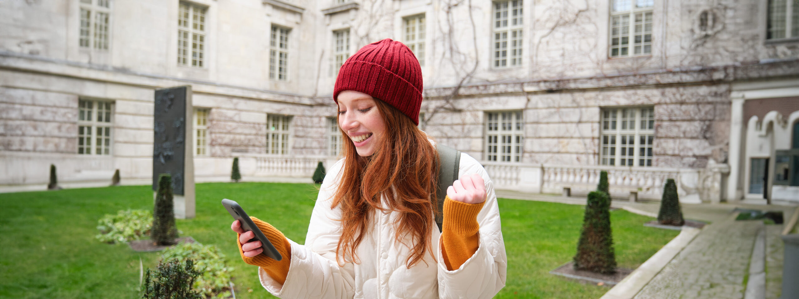 A student celebrating a successful UK study visa approval