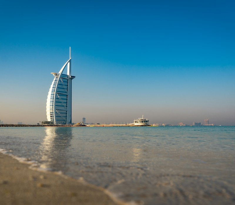 Jumeirah beach and the Burj Al Arab