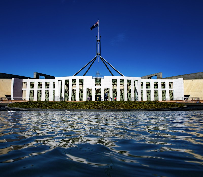 Parliament House in Canberra