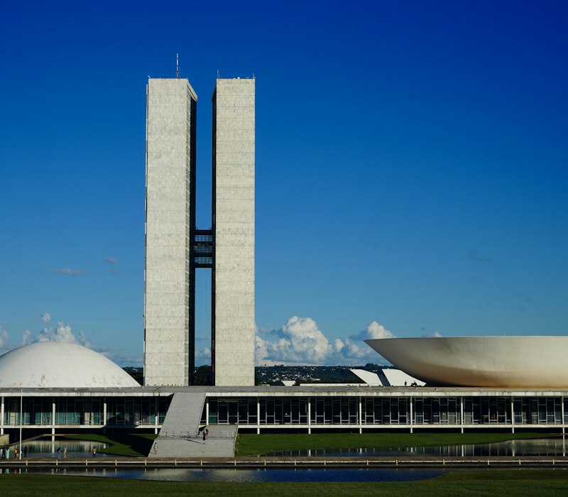 The modernist National Congress in Brasilia