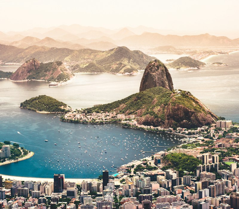 The bay and mountains of Rio de Janeiro