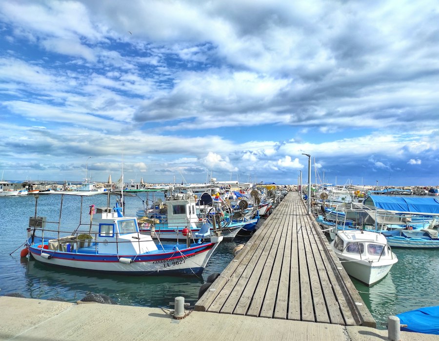 Fishing boats in the marina at Larnaca