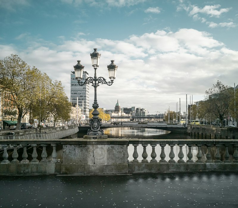A bridge over the River Liffey in Dublin