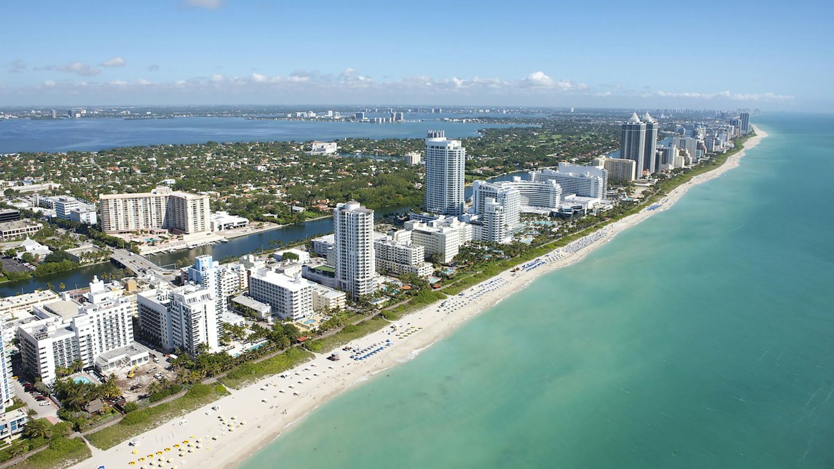 Miami Beach from above