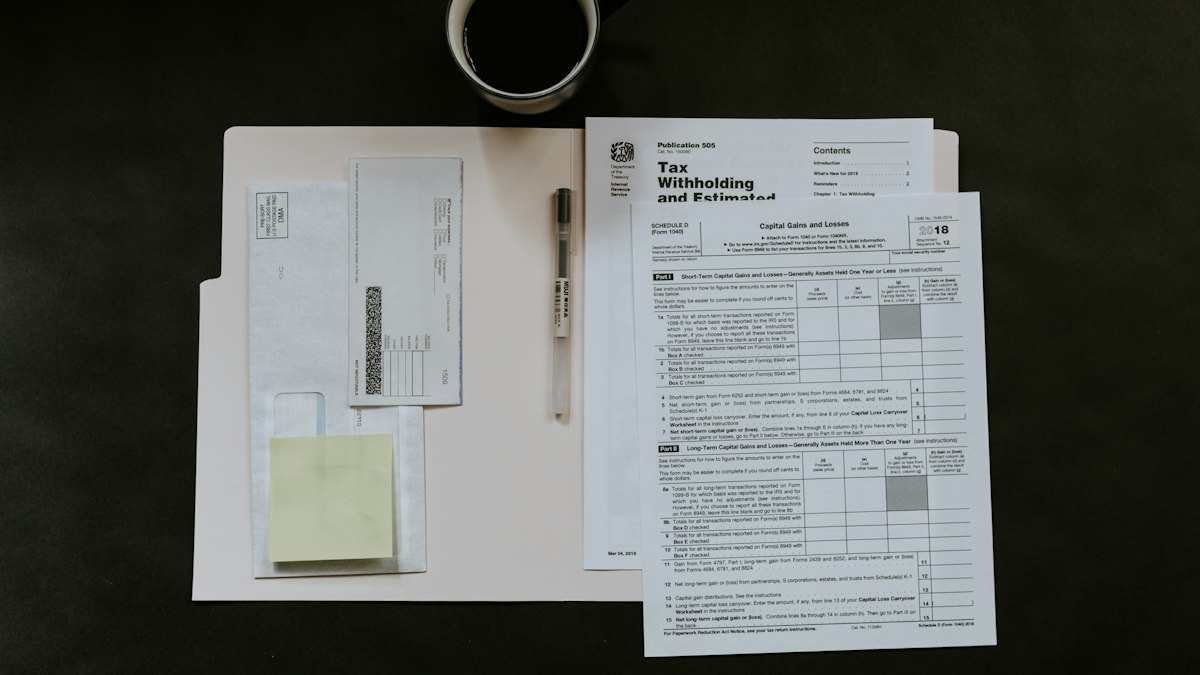 Documents in folders for an interview