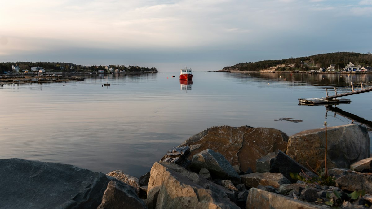 A calm harbour in Canada