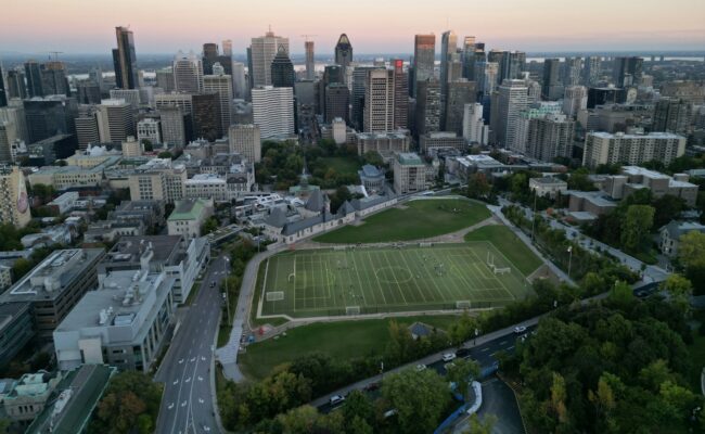 An aerial view of Montreal