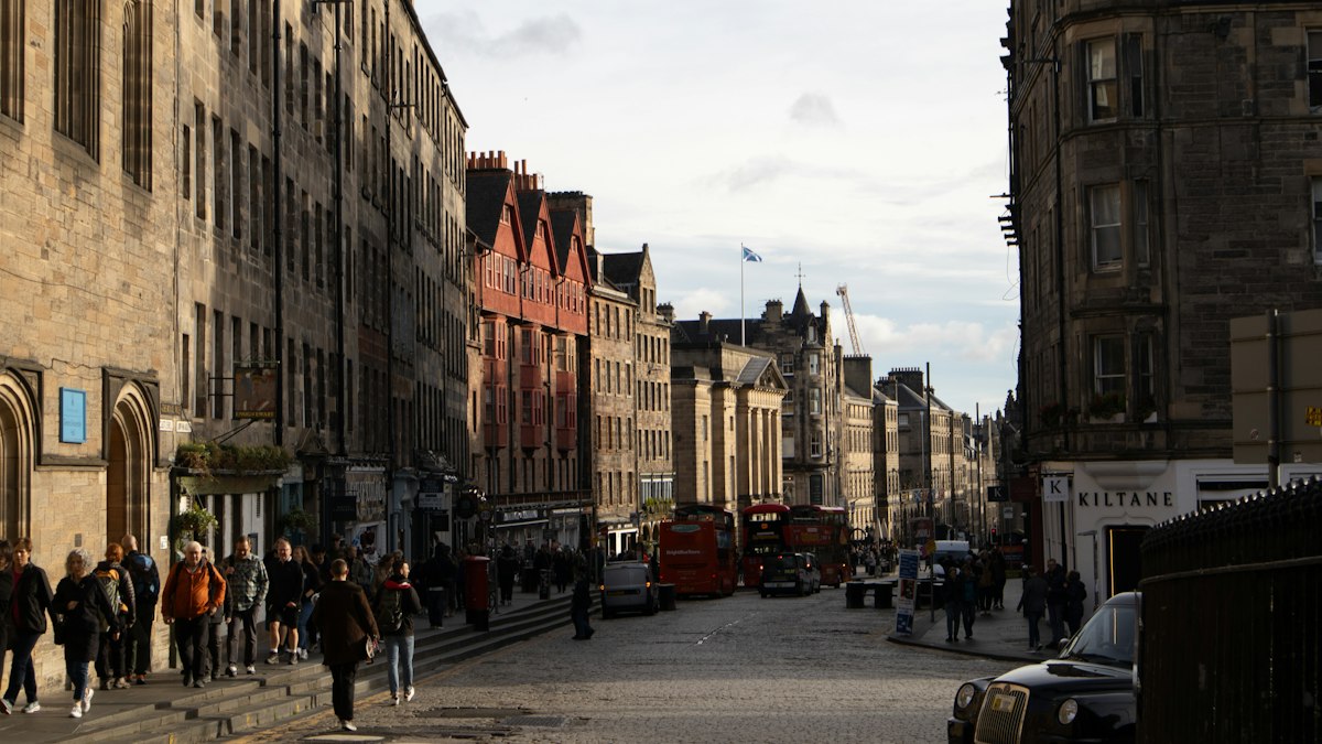 A historic street in Edinburgh
