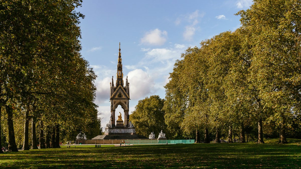 The Albert Memorial in a London park