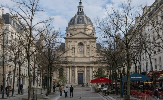 The dome of the Sorbonne chapel in Paris