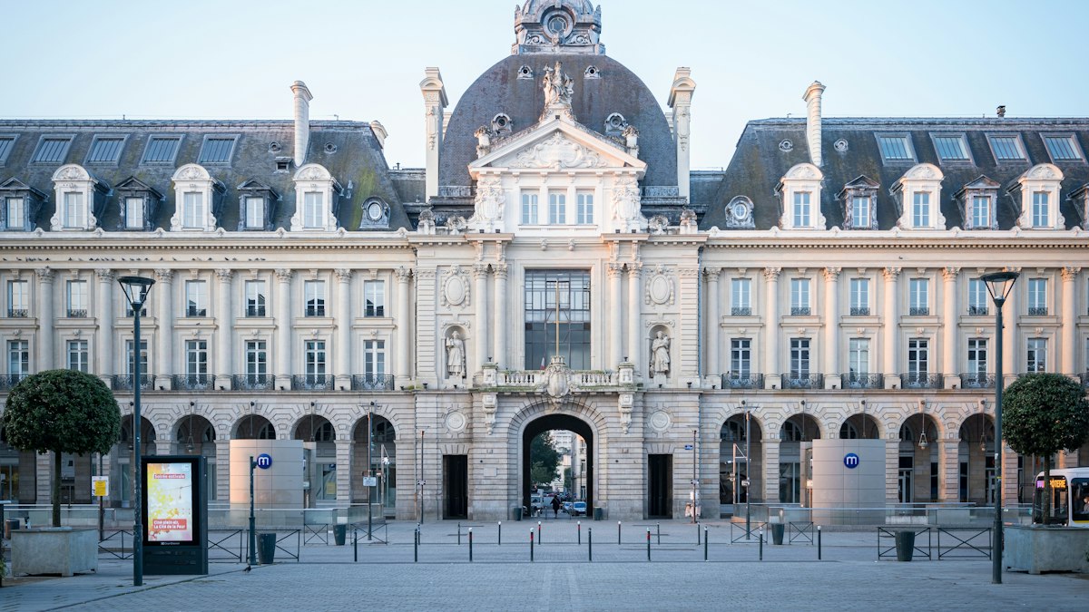 A grand building in Rennes, France