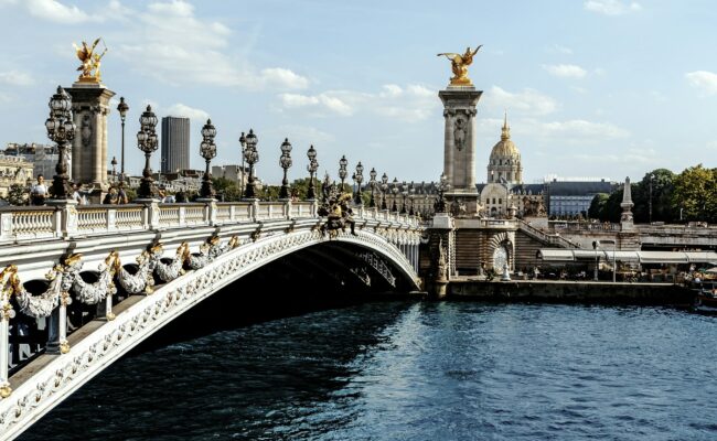 Pont Alexandre III bridge in Paris