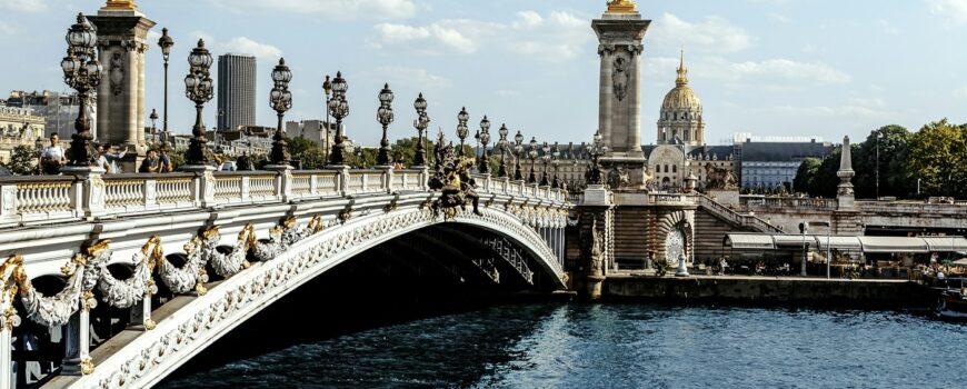 Pont Alexandre III bridge in Paris