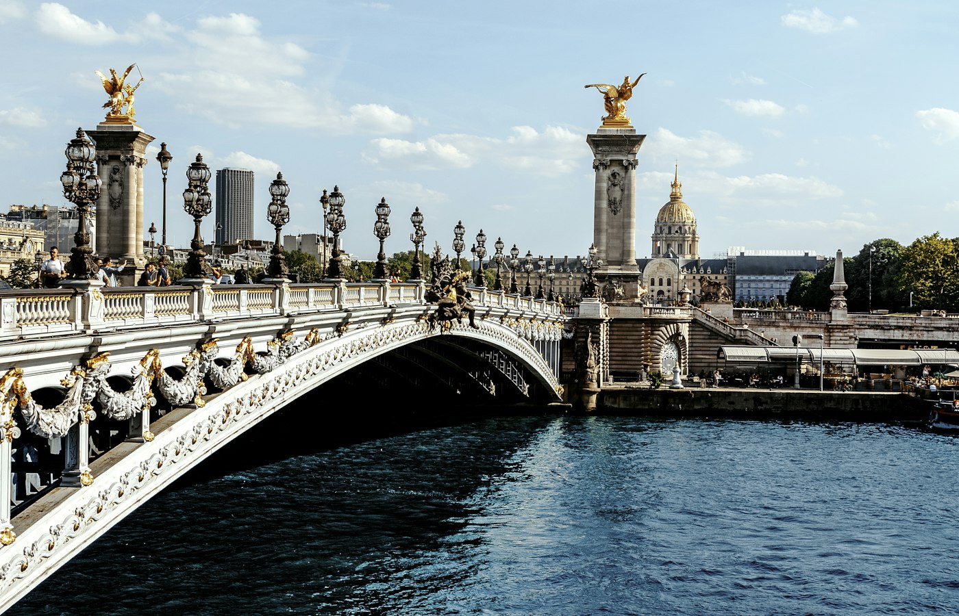 Pont Alexandre III bridge in Paris