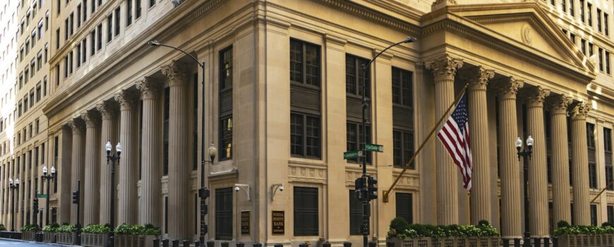 A classic bank building facade