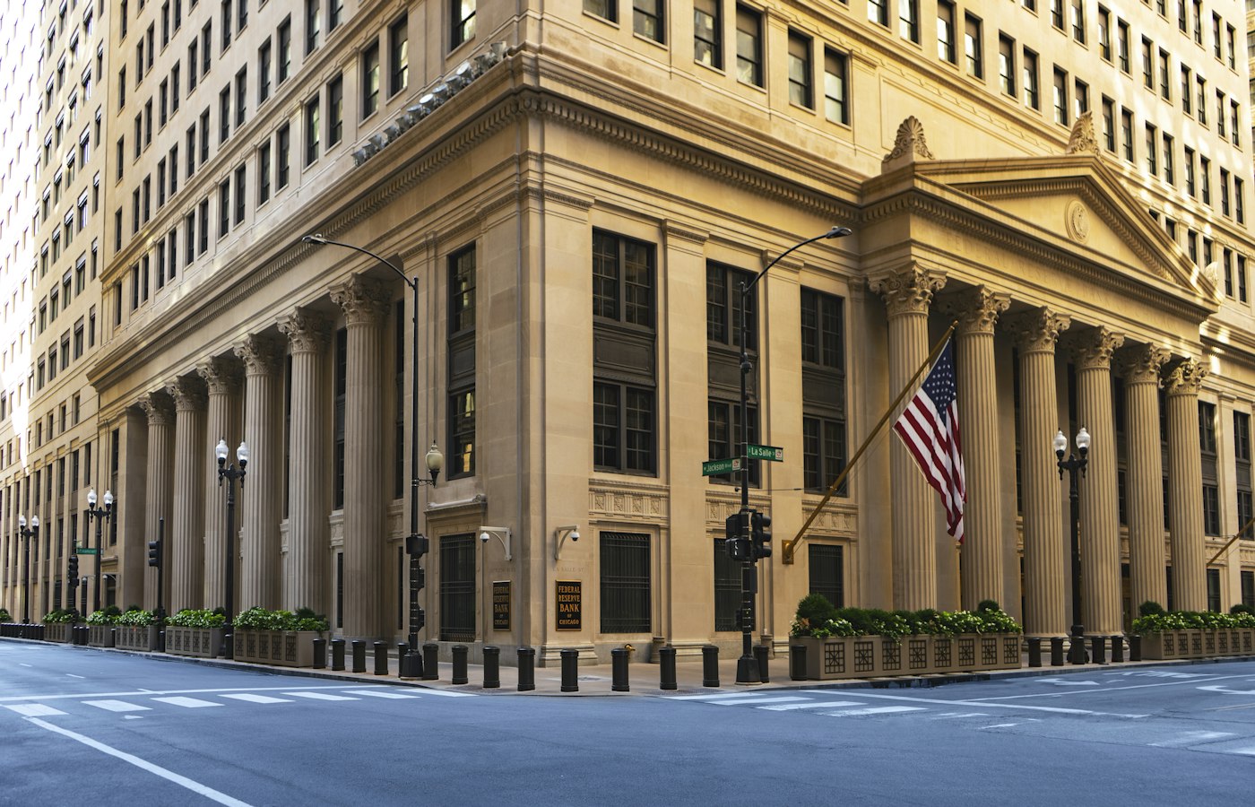 A classic bank building facade