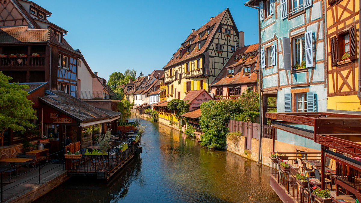 Canals and timber houses in Strasbourg