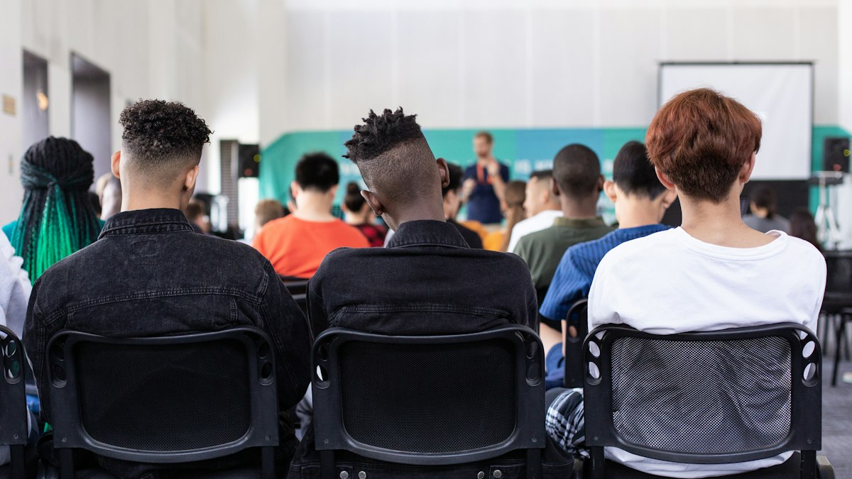 Students in a lecture