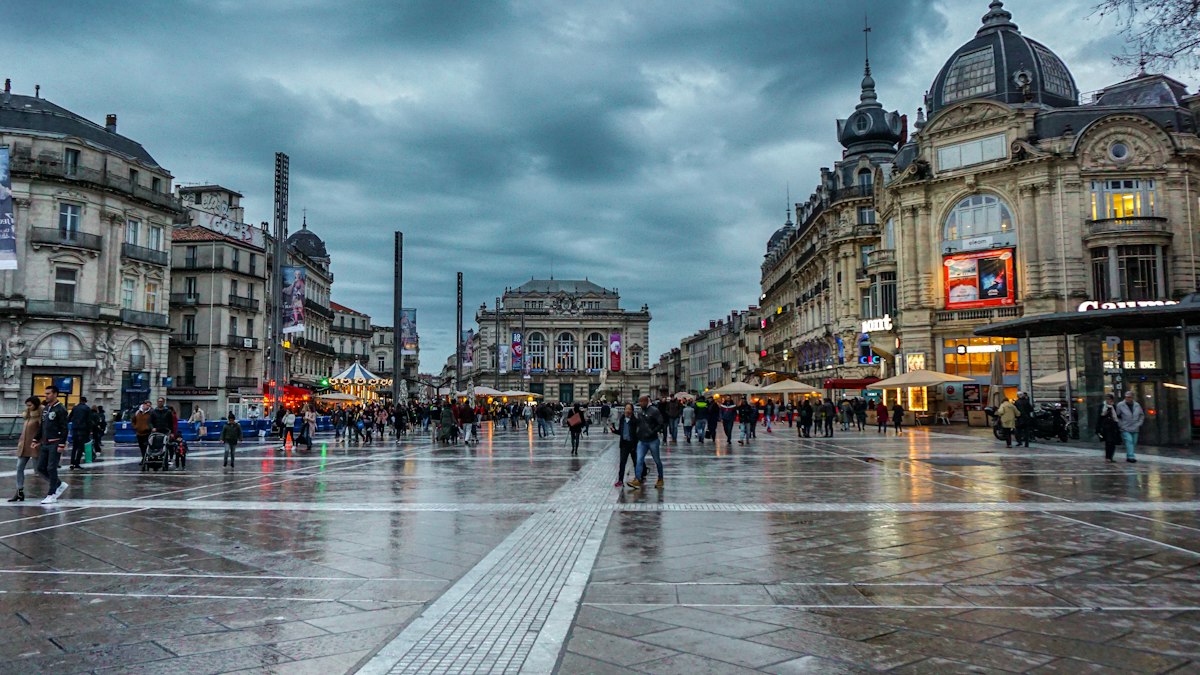 Place de la Comedie in Montpellier