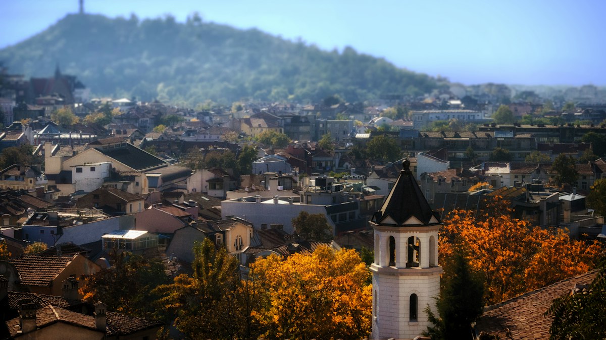 Rooftops of Plovdiv old town