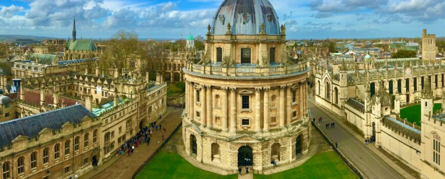 The Radcliffe Camera and university buildings in Oxford