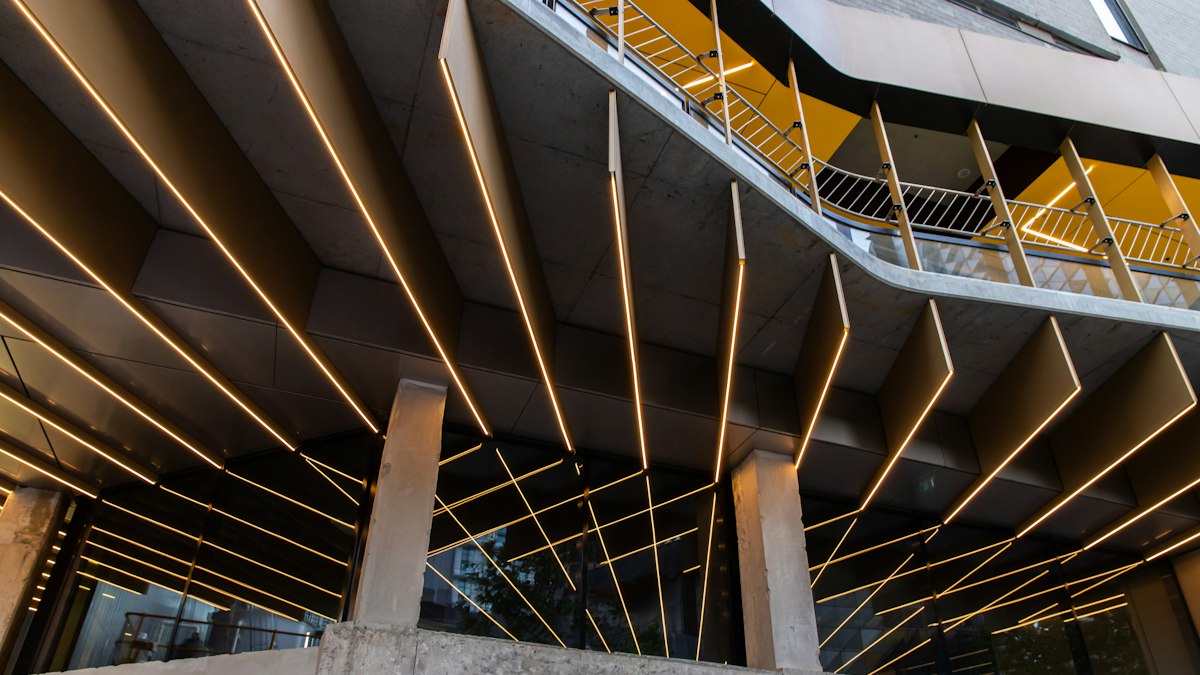 A modern university building in Australia