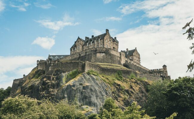 Edinburgh Castle above the city