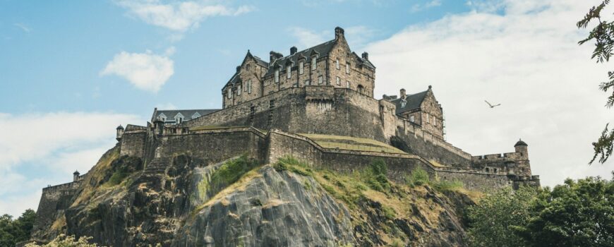 Edinburgh Castle above the city