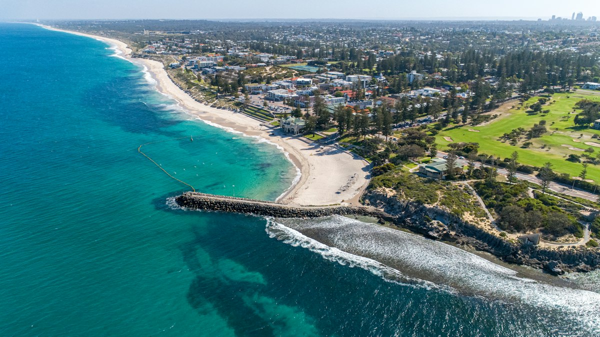 The coastline near Perth in Western Australia