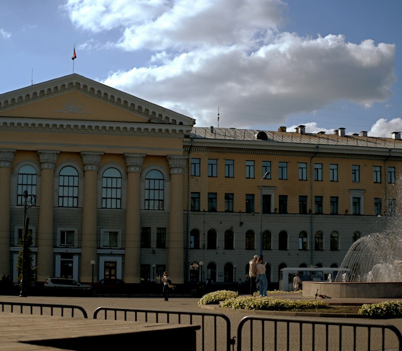 A historic university building in Tomsk