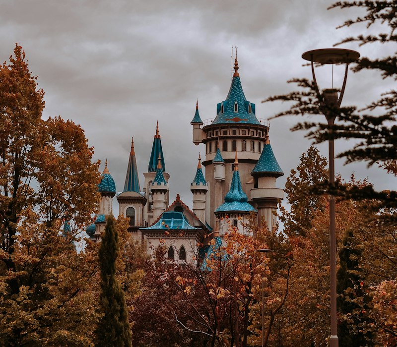 The fairytale castle in Sazova Park, Eskisehir