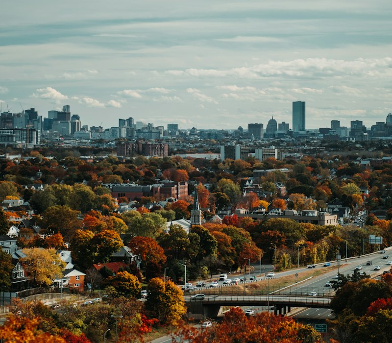 Boston in autumn colours