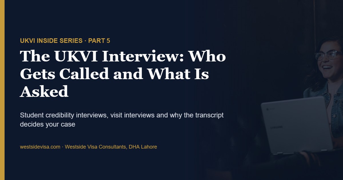 How UKVI selects, runs and uses credibility interviews for student and visit visa applicants