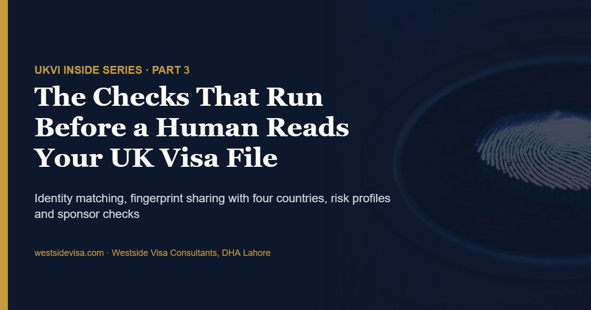 The automated and background checks UKVI runs on a visa application